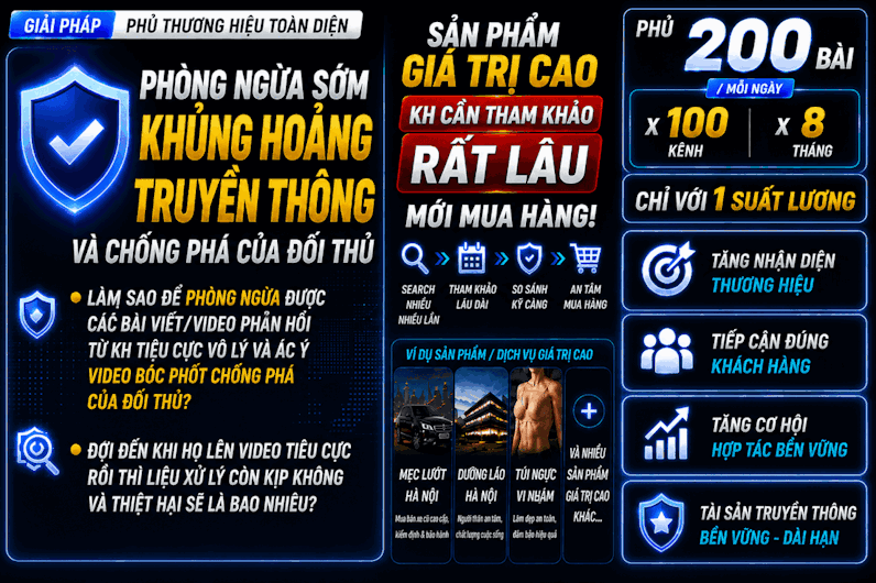 Phủ thương hiệu hiệu quả giúp nâng tầm sản phẩm giá trị cao và cao cấp, tăng nhận diện, tạo niềm tin